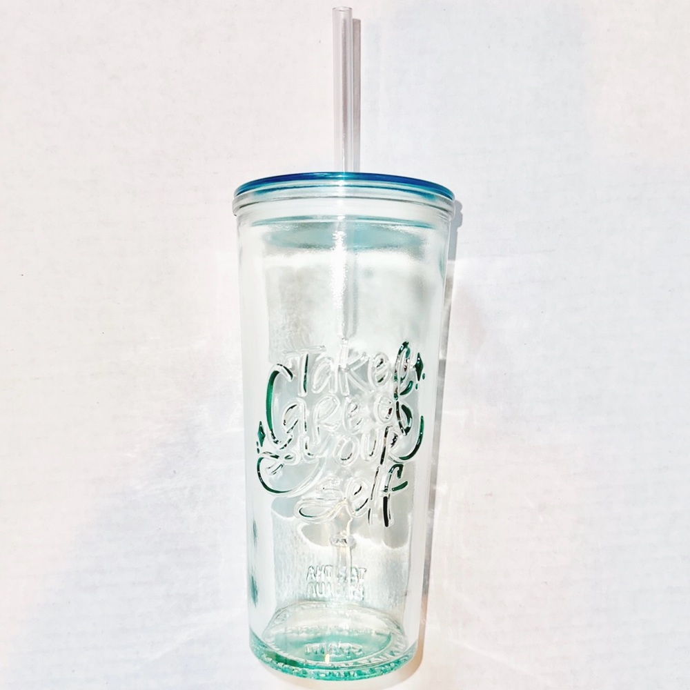 16.9oz 'Take Care of Yourself' Recycled Glass Tumbler - Tabitha Brown for Target